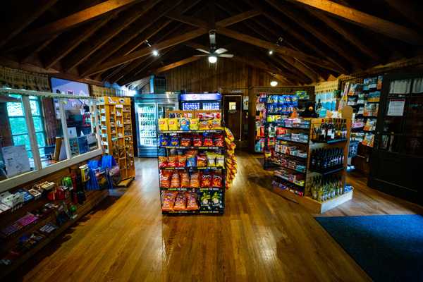 Lewis Mountain Cabins store interior